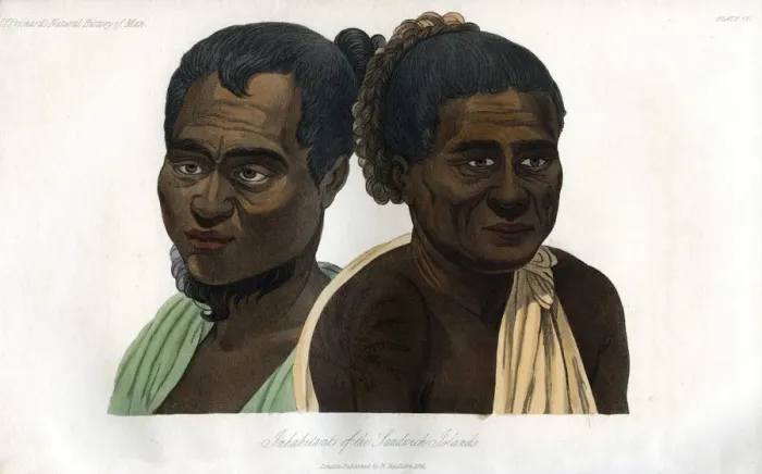 Framed Print : Inhabitants of the Sandwich Islands, 1848 Framed Print : Inhabitants of the Sandwich Islands, 1848