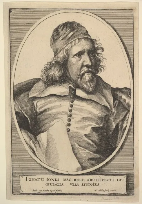 Framed Print : Inigo Jones, 1655. Creator: Wenceslaus Hollar Framed Print : Inigo Jones, 1655. Creator: Wenceslaus Hollar