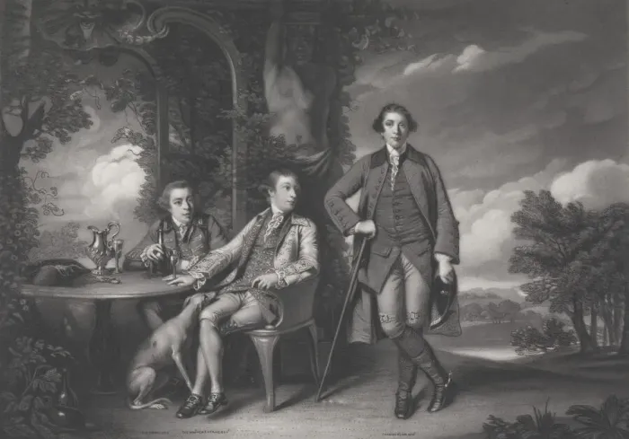 Framed Print : Inigo Jones Esq. The Honorable Henry Fane, and Charles Blair Esq. 1824-1899. Creator: James Scott Framed Print : Inigo Jones Esq. The Honorable Henry Fane, and Charles Blair Esq. 1824-1899. Creator: James Scott