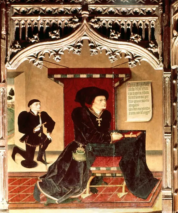 Framed Print : Inigo Lopez de Mendoza (1398-1458), Marquis of Santillana, Castilian poet and politician