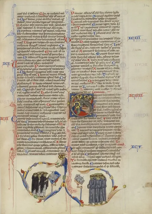 Framed Print : Initial C: The Nativity; Abbey Bible, about 1250-1262. Creator: Unknown Framed Print : Initial C: The Nativity; Abbey Bible, about 1250-1262. Creator: Unknown