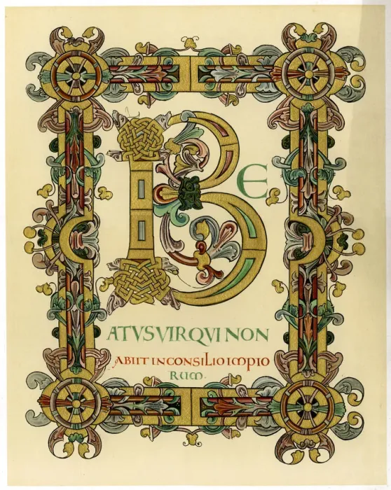 Framed Print : Initial letter B, 1012-1023 Framed Print : Initial letter B, 1012-1023