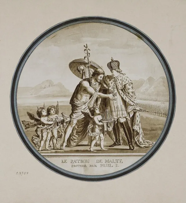 Framed Print : Initiation of Paul I into a Grand Master of the Maltese Order Framed Print : Initiation of Paul I into a Grand Master of the Maltese Order