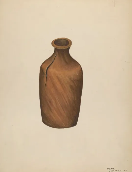 Framed Print : Ink Bottle, 1940. Creator: Marie Lutrell Framed Print : Ink Bottle, 1940. Creator: Marie Lutrell