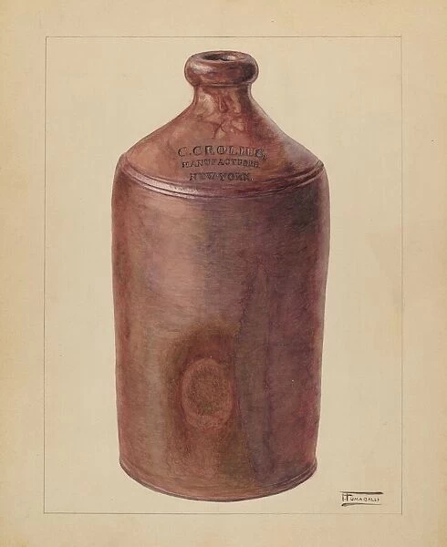 Ink Bottle, c. 1936. Creator: Frank Fumagalli