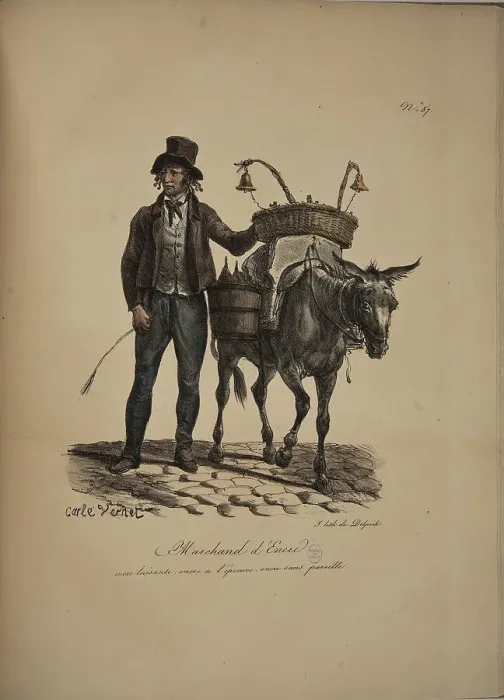 Framed Print : Ink Dealer. From the Series Cris de Paris (The Cries of Paris), 1815. Creator: Vernet, Carle (1758-1836). Ink Dealer. From the Series Cris de Paris (The Cries of Paris), 1815. Creator: Vernet, Carle (1758-1836) Framed Print : Ink Dealer. From the Series Cris de Paris (The Cries of Paris), 1815. Creator: Vernet, Carle (1758-1836). Ink Dealer. From the Series Cris de Paris (The Cries of Paris), 1815. Creator: Vernet, Carle (1758-1836)