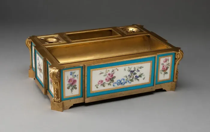 Framed Print : Inkstand, Sevres, Late 18th / Early 19th century. Creator Framed Print : Inkstand, Sevres, Late 18th / Early 19th century. Creator