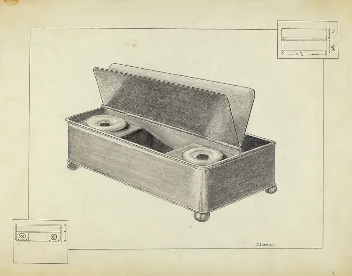 Framed Print : Inkwell, 1935 / 1942. Creator: Salvatore Borrazzo Framed Print : Inkwell, 1935 / 1942. Creator: Salvatore Borrazzo