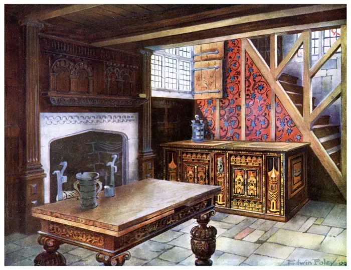 Framed Print : Inlaid Nonsuch chest, 1910. Artist: Edwin Foley Framed Print : Inlaid Nonsuch chest, 1910. Artist: Edwin Foley