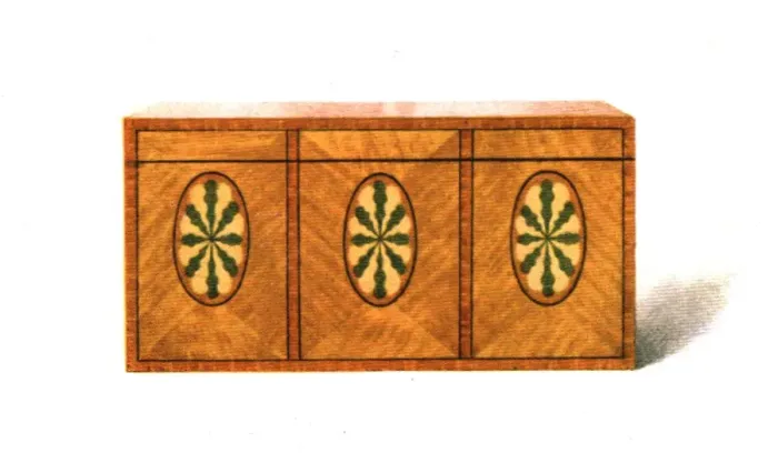 Framed Print : Inlaid Satin-wood Tea-Caddy, 1908. Creator: Shirley Slocombe Framed Print : Inlaid Satin-wood Tea-Caddy, 1908. Creator: Shirley Slocombe