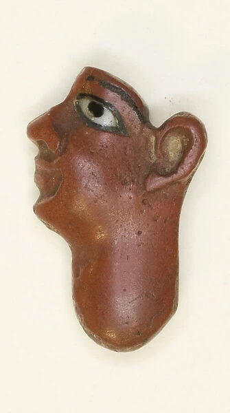 Inlay Depicting the Face of a King, Egypt, Late Period-Ptolemaic Period