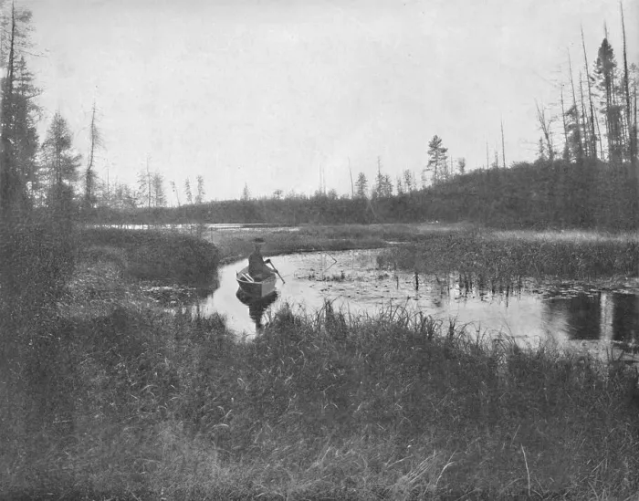 Framed Print : The Inlet, Thunder Lake, Wisconsin, c1897. Creator: Unknown Framed Print : The Inlet, Thunder Lake, Wisconsin, c1897. Creator: Unknown