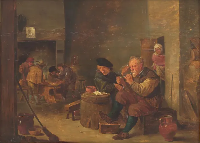 Framed Print : An Inn, 1625-1690. Creator: David Teniers II Framed Print : An Inn, 1625-1690. Creator: David Teniers II