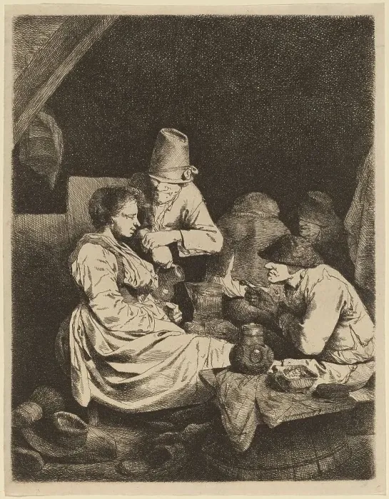 Framed Print : The Inn. Creator: Cornelis Bega Framed Print : The Inn. Creator: Cornelis Bega