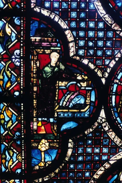 Framed Print : The Inn, stained glass, Chartres Cathedral, France, 1205-1215 Framed Print : The Inn, stained glass, Chartres Cathedral, France, 1205-1215
