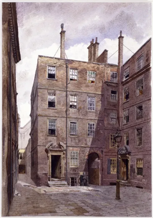 Framed Print : Inner Temple, London, 1879. Artist: John Crowther Framed Print : Inner Temple, London, 1879. Artist: John Crowther