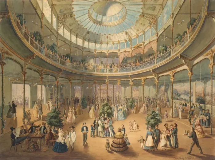 Framed Print : Innere Ansicht des Deutschen Volks Winter Gartens. Interior of the German Winter Garden Framed Print : Innere Ansicht des Deutschen Volks Winter Gartens. Interior of the German Winter Garden