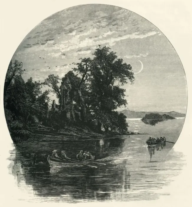 Framed Print : Innisfallen, Killarney, c1870 Framed Print : Innisfallen, Killarney, c1870