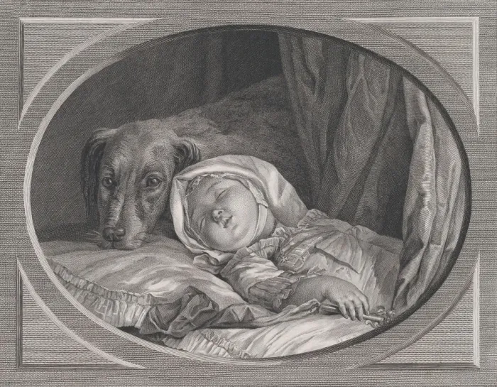 Framed Print : Innocence Guarded By Faithfulness, 1761-1831. 1761-1831. Creator: Nicolas Ponce Framed Print : Innocence Guarded By Faithfulness, 1761-1831. 1761-1831. Creator: Nicolas Ponce