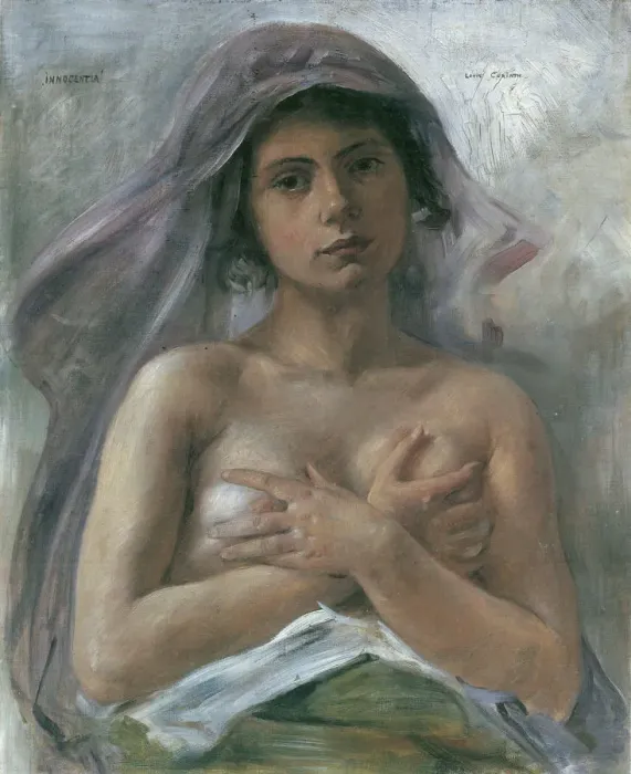 Framed Print : Innocentia (Innocence), 1890. Artist: Corinth, Lovis (1858-1925) Framed Print : Innocentia (Innocence), 1890. Artist: Corinth, Lovis (1858-1925)