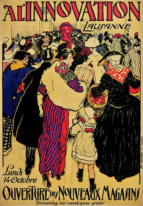 Framed Print : Innovation Lausanne, 1907. Creator: Anonymous () Framed Print : Innovation Lausanne, 1907. Creator: Anonymous ()