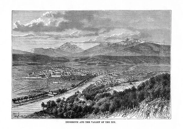 Innsbruck and the Valley of the River Inn, Austria, 1879. Artist: C Laplante