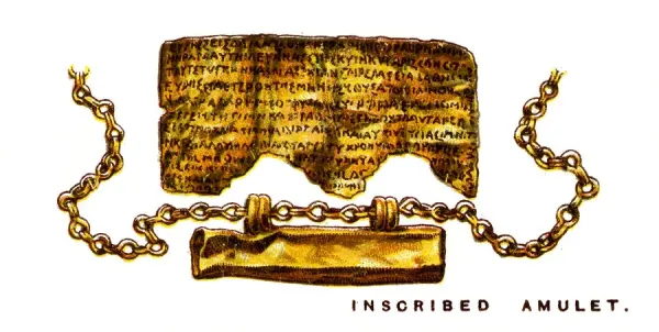 Inscribed Amulet Print, 1923 Lucky Charms Cigarette Card. Art Prints,  Posters & Puzzles from Heritage Images