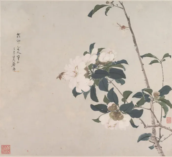 Framed Print : Insects and Flowers. Creator: Ju Lian Framed Print : Insects and Flowers. Creator: Ju Lian