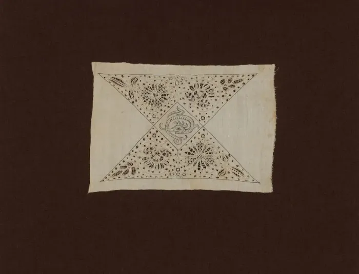 Framed Print : Insertion from a Table Cloth, England, 1601 / 25. Creator: Unknown Framed Print : Insertion from a Table Cloth, England, 1601 / 25. Creator: Unknown