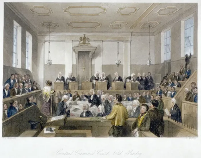 Framed Print : Inside the Central Criminal Court, Old Bailey, with a court in session, City of London, 1840 Framed Print : Inside the Central Criminal Court, Old Bailey, with a court in session, City of London, 1840