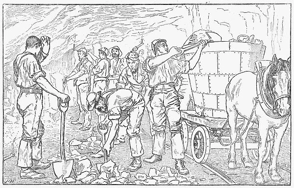 Inside a Cheshire salt mine, 1889