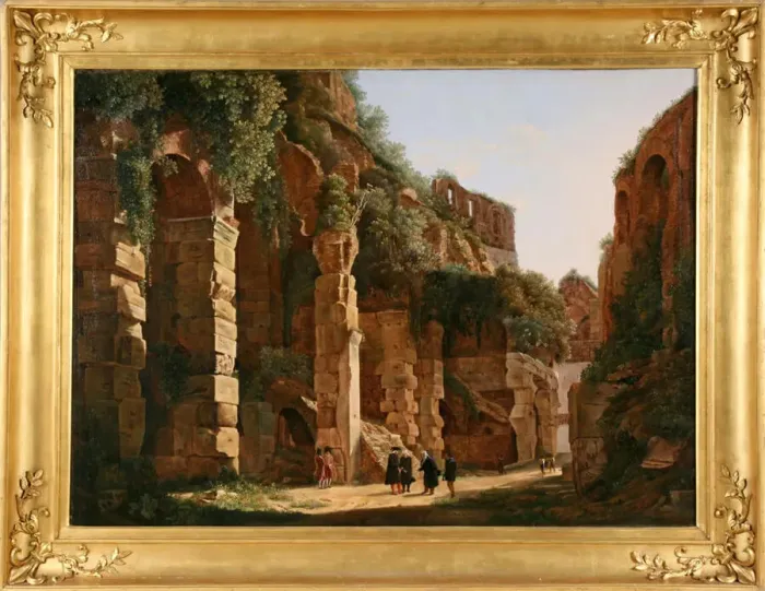 Framed Print : Inside the Colosseum, c. 1823. Creator: Franz Ludwig Catel Framed Print : Inside the Colosseum, c. 1823. Creator: Franz Ludwig Catel