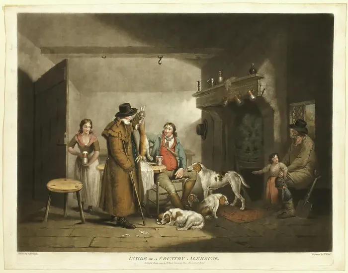 Framed Print : Inside of a Country Alehouse, published March 1, 1797. Creator: William Ward Framed Print : Inside of a Country Alehouse, published March 1, 1797. Creator: William Ward