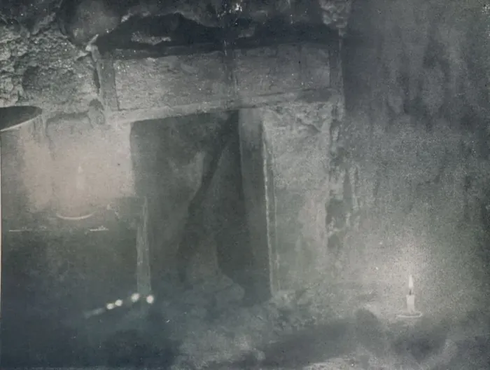 Framed Print : Inside Door of Igloo by Light of Blubber Lamps, c1911, (1913). Artist: G Murray Levick Framed Print : Inside Door of Igloo by Light of Blubber Lamps, c1911, (1913). Artist: G Murray Levick