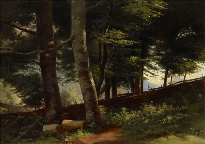 Framed Print : Inside the Forest, 1871-1872. Creator: Fanny Churberg Framed Print : Inside the Forest, 1871-1872. Creator: Fanny Churberg