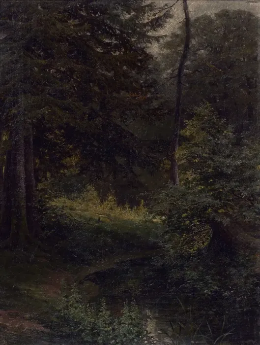 Framed Print : Inside the Forest, 1896. Creator: Ludovit Cordak Framed Print : Inside the Forest, 1896. Creator: Ludovit Cordak