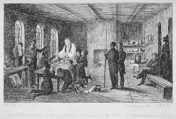 Inside Newgate Prison, Old Bailey, City of London, 1828. Artist: WT