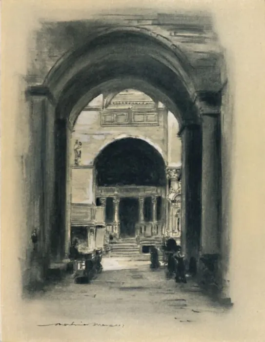 Framed Print : Inside St. Marks, Venice, 1903. Artist: Mortimer L Menpes Framed Print : Inside St. Marks, Venice, 1903. Artist: Mortimer L Menpes