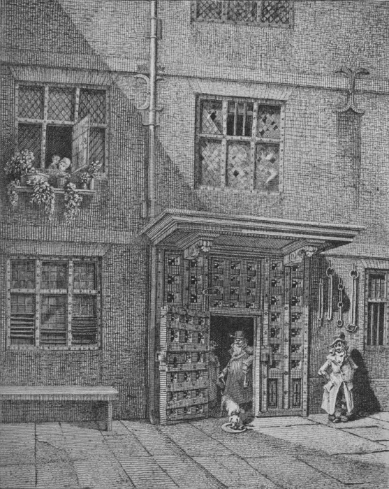 Framed Print : Inside view of the Poultry Compter, City of London, 1813 (1911). Artist: John Thomas Smith Framed Print : Inside view of the Poultry Compter, City of London, 1813 (1911). Artist: John Thomas Smith