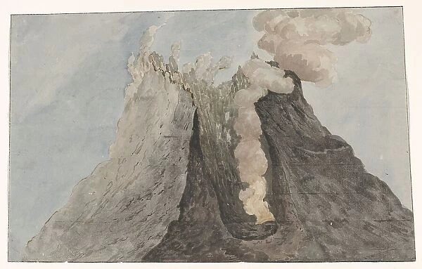 Inside of volcano Etna, 1778. Creator: Willem Carel Dierkens