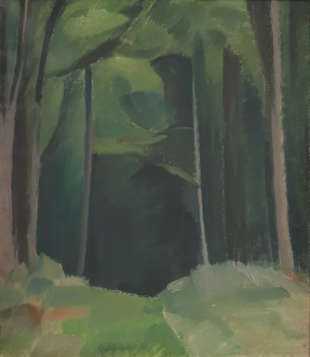 Framed Print : Inside the Wood;A Path in a Wood, 1917. Creator: Harald Giersing Framed Print : Inside the Wood;A Path in a Wood, 1917. Creator: Harald Giersing