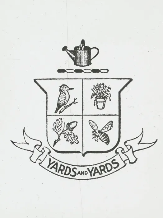 Framed Print : Insignia of the Society of Little Gardens, Philadelphia, Pennsylvania, c1920. Creator: Frances Benjamin Johnston Framed Print : Insignia of the Society of Little Gardens, Philadelphia, Pennsylvania, c1920. Creator: Frances Benjamin Johnston