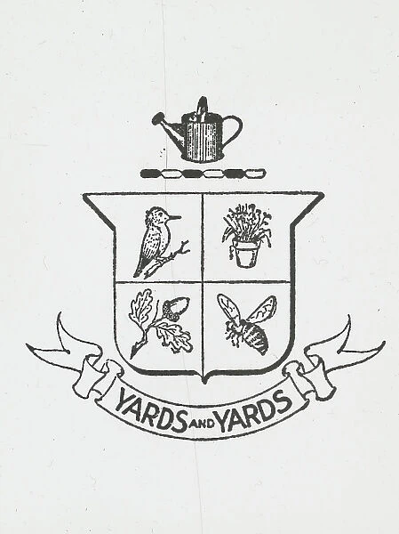 Insignia of the Society of Little Gardens, Philadelphia, Pennsylvania, c1920. Creator: Frances Benjamin Johnston