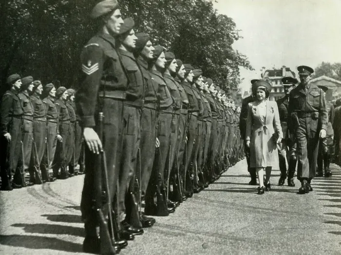 Framed Print : Inspecting The Grenadier Guards - May, 1945, 1947. Creator: Unknown Framed Print : Inspecting The Grenadier Guards - May, 1945, 1947. Creator: Unknown