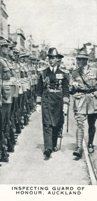 Framed Print : Inspecting Guard of Honour, Auckland, 1927 (1937) Framed Print : Inspecting Guard of Honour, Auckland, 1927 (1937)