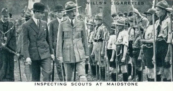 Framed Print : Inspecting Scouts at Maidstone, 1929 (1937) Framed Print : Inspecting Scouts at Maidstone, 1929 (1937)