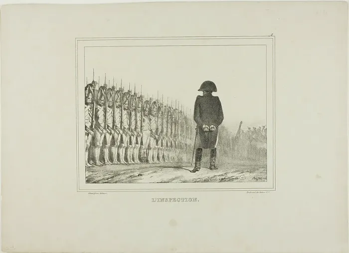 Framed Print : The Inspection, 1833. Creator: Auguste Raffet Framed Print : The Inspection, 1833. Creator: Auguste Raffet