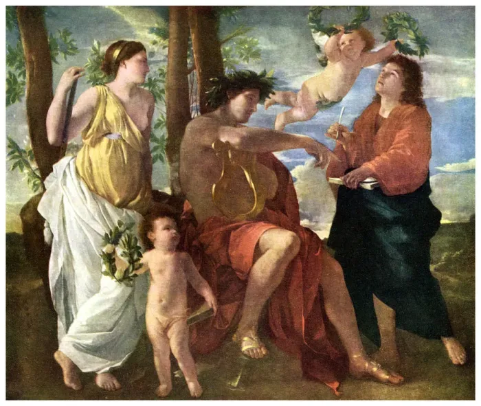 Framed Print : Inspiration: The Inspiration of the Poet, c1630 (1956) Framed Print : Inspiration: The Inspiration of the Poet, c1630 (1956)