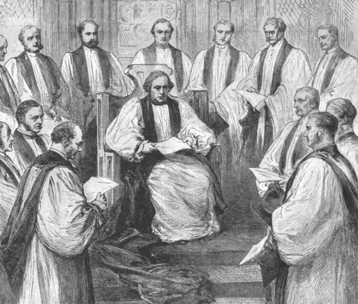 Framed Print : The Installation of Dr. Benson as Archbishop of Canterbury, March 22, 1883, (1901) Framed Print : The Installation of Dr. Benson as Archbishop of Canterbury, March 22, 1883, (1901)