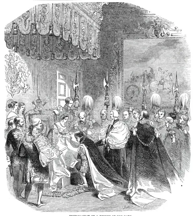 Framed Print : Installation of a Knight of the Bath, 1844. Creator: Unknown Framed Print : Installation of a Knight of the Bath, 1844. Creator: Unknown